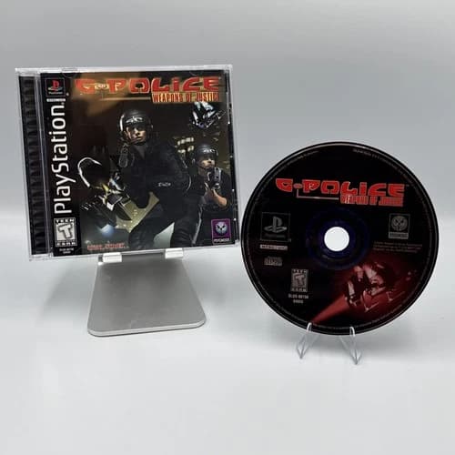 PS1 G-Police Weapons of Justice (Sony PlayStation, 1999) Black Label CIB Tested