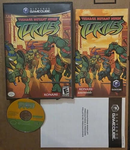 Teenage Mutant Ninja Turtles (Nintendo GameCube, 2003) Cib Complete - Tested