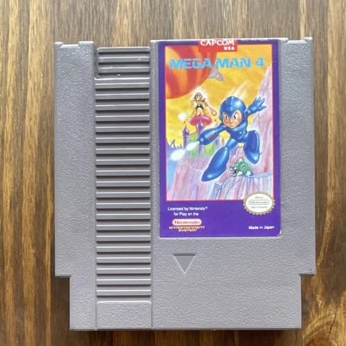 Mega Man 4 (Nintendo Entertainment System, 1992) NES Cartridge Only Authentic