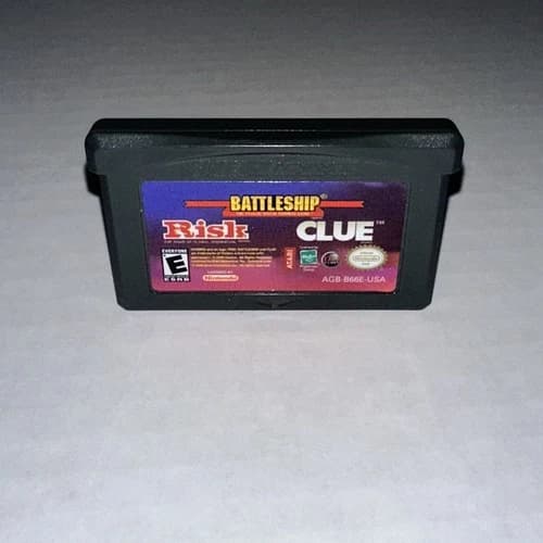 Nintendo Game Boy Advance Risk Battleship Clue Board Game Only Tested Working