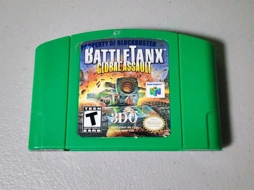 BattleTanx Global Assault Nintendo N64 Game Authentic Cart Only Tested *Read*