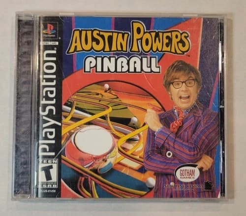2002 Austin Powers Pinball PlayStation 1 PS1 Video Game Complete w/ Manual CIB