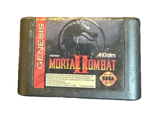Mortal Kombat II 2 for Sega Genesis - Game Cartridge Only
