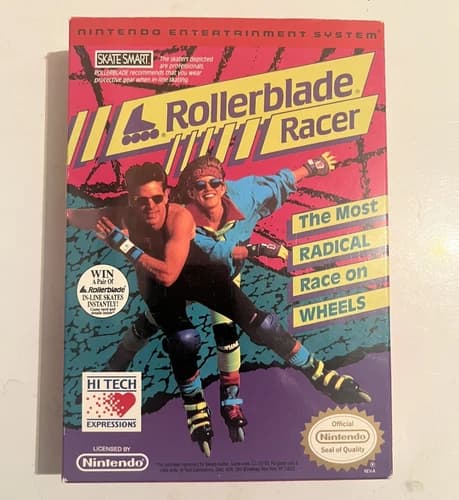 Rollerblade Racer NES Video Game CIB