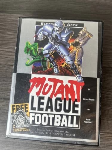 Mutant League Football Sega Genesis Tested Authentic Complete CIB 1993 W/ Manual