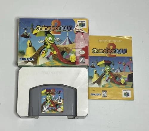 Nintendo 64 N64 Game Chameleon Twist CIB Complete In Box
