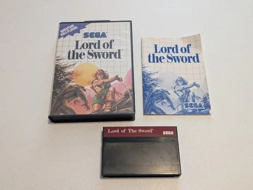 Lord Of The Sword (Sega Master System SMS) Complete in Case Nice Shape See Pics!