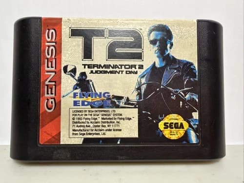 T2: Terminator 2 Judgment Day (Sega Genesis, 1993) Tested Game Only