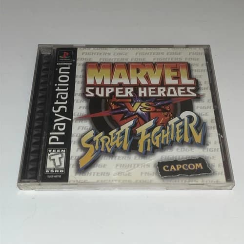 Marvel Super Heroes vs. Street Fighter (Playstation PS1 1999)Cib W Registration