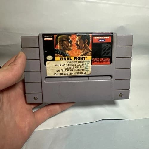 Final Fight (Super Nintendo Entertainment System, 1991 SNES Authentic TESTED