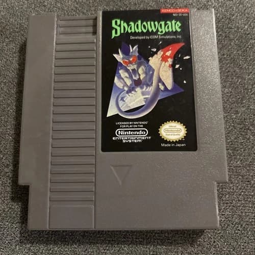 SHADOWGATE SHADOW GATE GAME ORIGINAL Nintendo System 1985 NES HQ