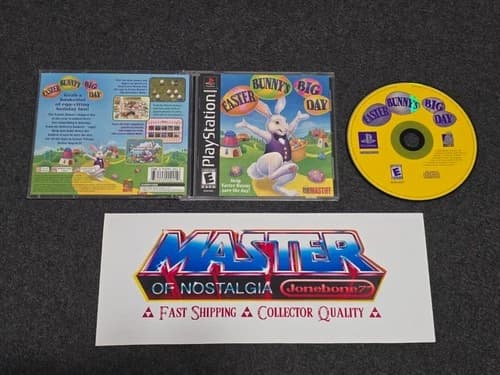 PS1 Sony EASTER BUNNY'S BIG DAY Complete CIB in Case Playstation 1 Game Rare Fun