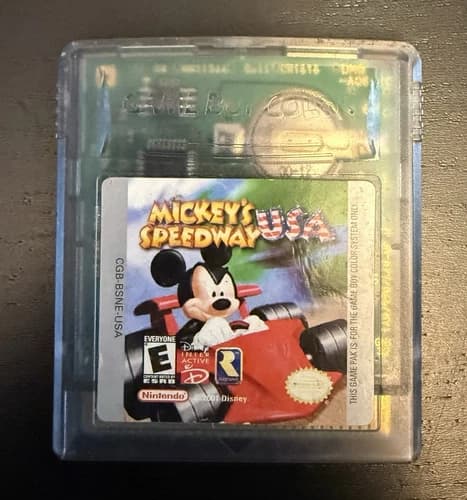 Mickey's Speedway USA Nintendo Game Boy Color 2001 - Tested and Working!!