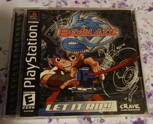 Beyblade PlayStation 1 PS1 Video Game Complete Case Disc Anime Battle Crave
