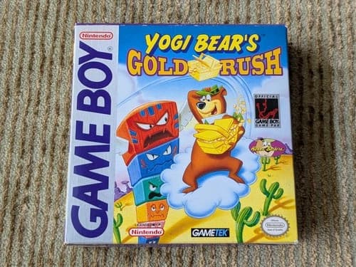 Yogi Bear's Gold Rush Nintendo Gameboy Complete CIB Tested Working Game Boy