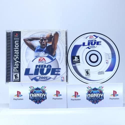 NBA Live 2001 PS1 CIB W/ Manual - Tested - PlayStation