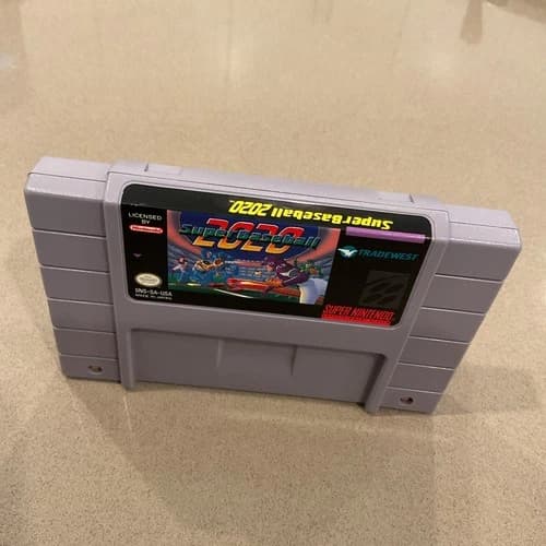 Super Baseball 2020 SNES Super Nintendo Authentic