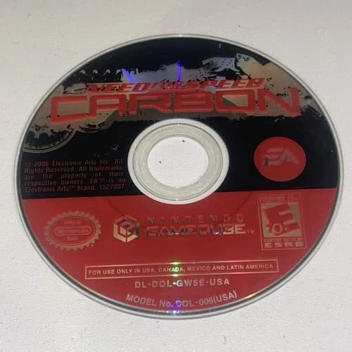 Need for Speed: Carbon DISC ONLY - Clean Disc ✅ (Nintendo GameCube, 2006)