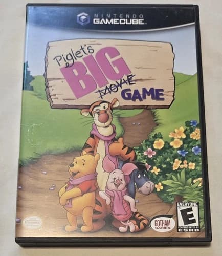 Piglets Big Game - Nintendo GameCube Complete In Box W/ Manual