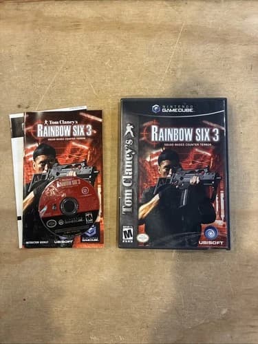 4407) Tom Clancy's Rainbow Six 3 Nintendo GameCube Complete CIB CLEAN