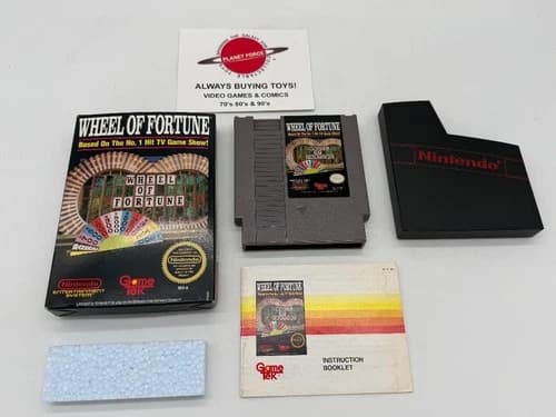 Wheel Of Fortune Nintendo NES Complete CIB Video Game Works