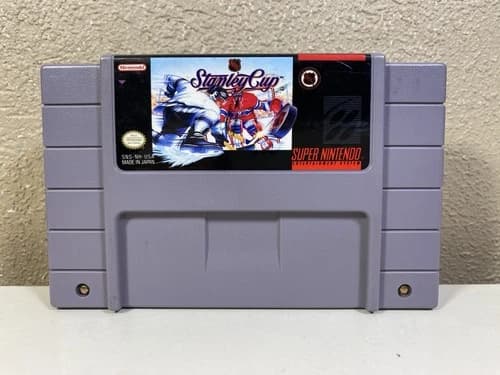 NHL Stanley Cup SNES 1993 Super Nintendo Tested Authentic NEAR MINT