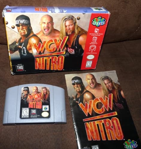 WCW Nitro (Nintendo 64 N64) CIB - Complete in box with manual game clean tested