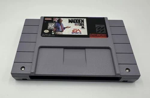 MADDEN NFL 98 SUPER NINTENDO SNES AUTHENTIC CARTRIDGE TESTED & WORKING