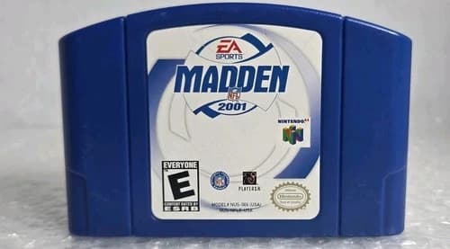 Madden NFL 2001 Nintendo 64 N64 2000 Cartridge Only Tested Cleaned OEM EA Sports