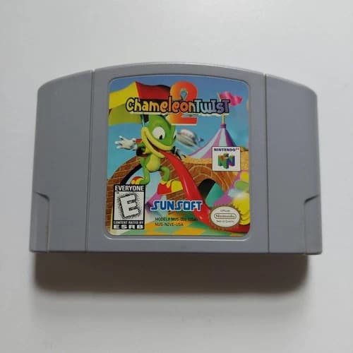 Chameleon Twist 2 (Nintendo 64, 1999) N64 Authentic Cartridge Tested Working
