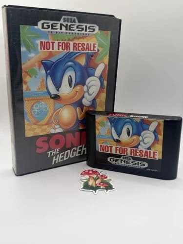 Sonic the Hedgehog (Sega Genesis, 1991) not For Resale Edition CIB