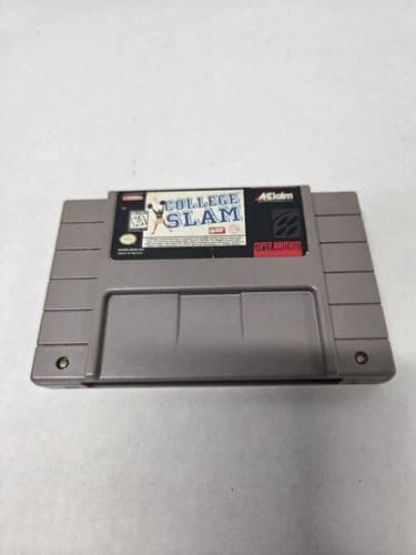 College Slam (Super Nintendo SNES Game) Tested/Working/Authentic
