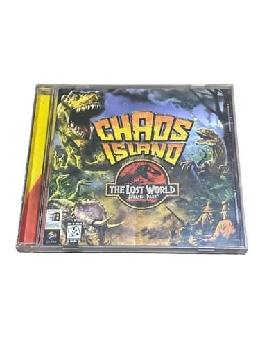 Chaos Island The Lost World: Jurassic Park CD ROM WIN Game 1997 Dream Works Used