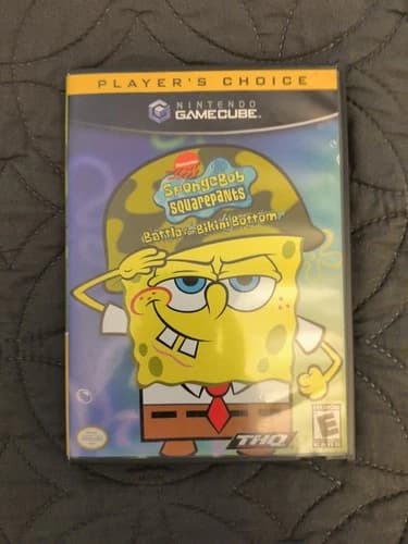SpongeBob SquarePants Battle for Bikini Bottom Players Choice GameCube CIB Nice