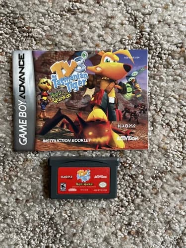 Ty 3 The Tasmanian Tiger Night Of The Quinkan Nintendo Game Boy Advance Game