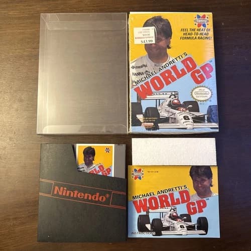 Michael Andretti's World GP (Nintendo NES) Complete - Tested - Authentic