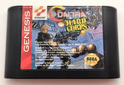 Contra: Hard Corps (Sega Genesis, 1994) *Cart Only* Authentic Tested & Cleaned!
