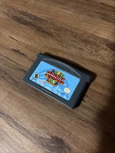 TESTED NEAR MINT Mario Pinball Land GBA Nintendo Game Boy Advance Cartridge 2004