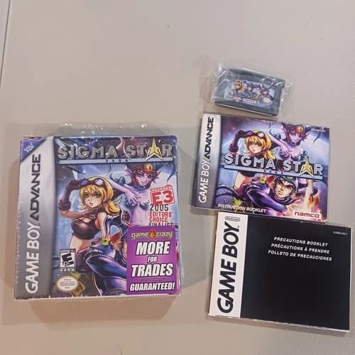 Sigma Star Saga (Nintendo Game Boy Advance, 2005, Namco) Tested, Complete
