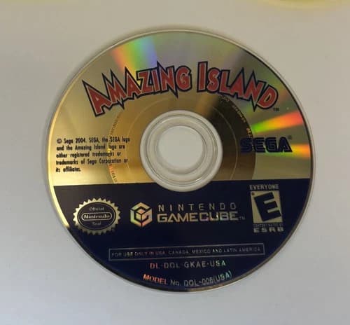 Amazing Island Disc Only (Nintendo GameCube, 2004) - Tested Working