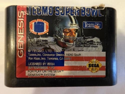 Tecmo Super Bowl (Sega Genesis, 1993) Tested works