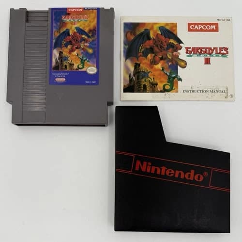 Gargoyle's Quest II 2: The Demon Darkness Nintendo NES CAPCOM Authentic Tested