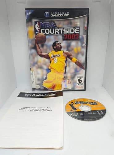 NBA Courtside 2002 Nintendo GameCube Video Game KOBE BRYANT COVER Basketball