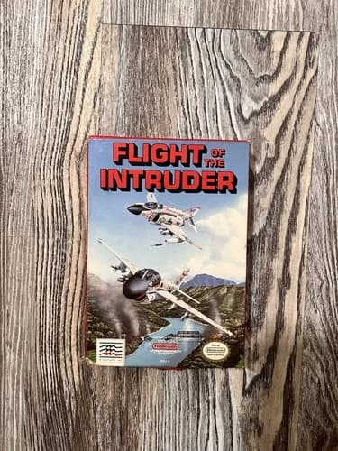 Flight Of The Intruder (Nintendo NES Mindscape Inc 1990) CIB Complete Box Manual