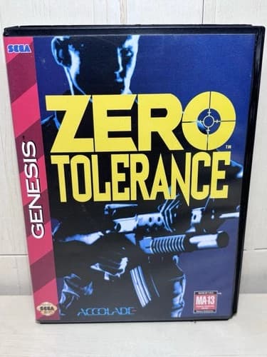Zero Tolerance (Sega Genesis, 1994) CIB With Cards And Manual, Tested