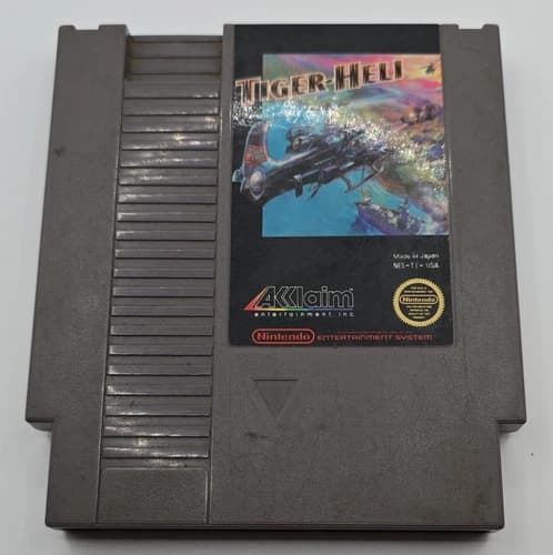 Acclaim Tiger-Heli Nintendo NES Game Cartridge NTSC-U/C (US/Canada)