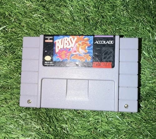 SNES Super Nintendo Bubsy in Claws Encounters of the Furred Kind Cartridge Only