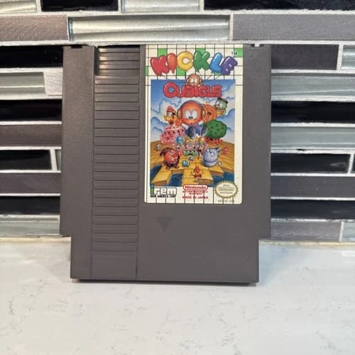 Kickle Cubicle NES Nintendo Authentic Tested Working Clean Label Retro Game