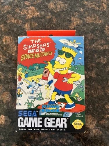Simpsons: Bart vs. The Space Mutants (Sega Game Gear, 1992) CIB