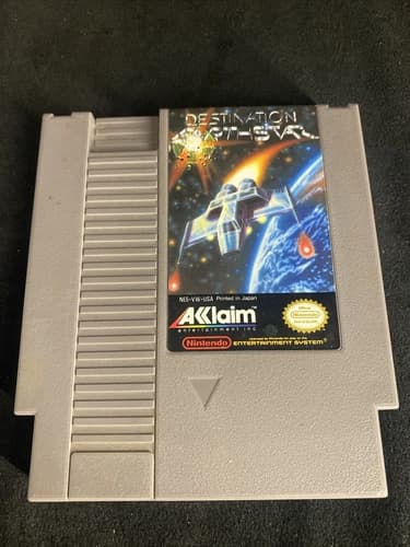 Destination Earthstar Nintendo NES Cart 1985 Working Aklaim